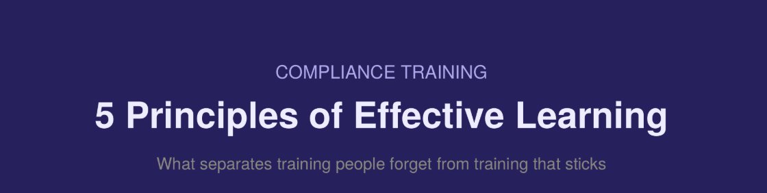 Compliance Training Infographic